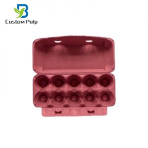 Claret 10 Cells Egg Carton
