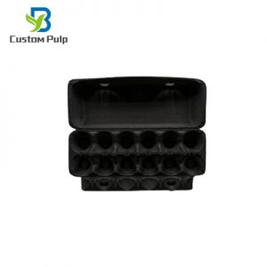 Black 12 Packs Paper Egg Carton