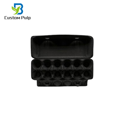 Black 12 Packs Paper Egg Carton Black 12 Packs Paper Egg Carton