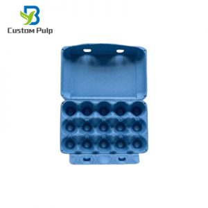 Blue 15 Packs Pulp Egg Carton Factory