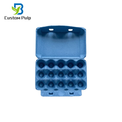 Blue 15 Packs Pulp Egg Carton Blue 15 Packs Pulp Egg Carton Factory