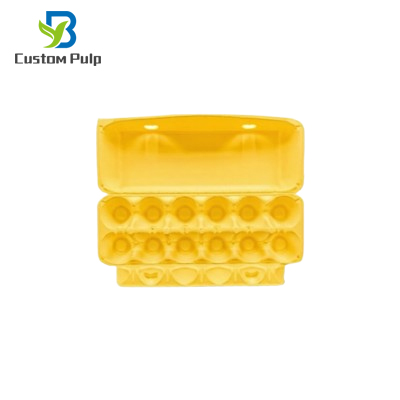 Biodegradable and environmentally friendly 12 Cells Egg Boxes Yellow 12 Cells Egg Carton Biodegradable and environmentally friendly 12 Cells Egg Boxes Yellow 12 Cells Egg Carton
