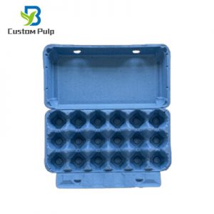 Blue 18 Cells Paper Egg Carton