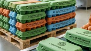Color pulp Egg Carton good for Egg Production Company
