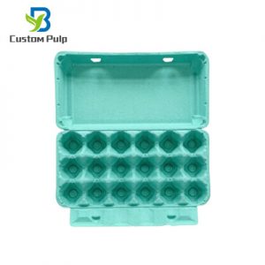 Cyan 18 Pack Fiber Egg Carton Factory