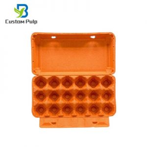 Orange 18 Cells Egg Tray