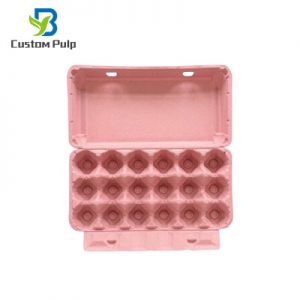 Pink 18 Cells Egg Packs Factory China Egg Carton Manufactuer