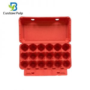 Red 18 Holes Egg Cartons Factory