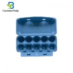 Paper pulp Egg Carton Blue 10 Counts Egg Carton Factory