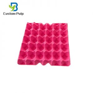 Pink 30 Cells Pulp Egg Tray 003 Pulp Egg Tray China Factory Wholesale