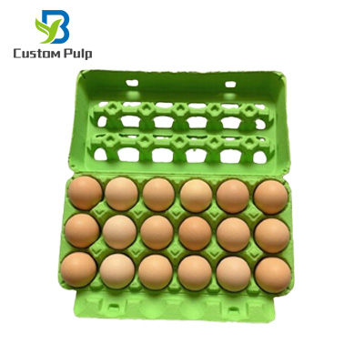 18 Cells Green ViewTop Egg Carton Egg Pack Factory 18 Cells Green ViewTop Egg Carton Egg Pack Factory
