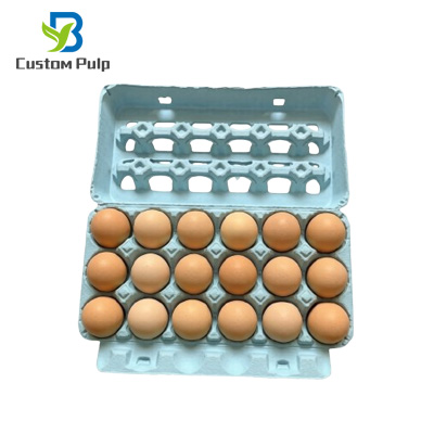 Blue 18 Pack ViewTop Egg Carton Factory Mold Pulp Egg Pack Blue 18 Pack ViewTop Egg Carton Factory Mold Pulp Egg Pack