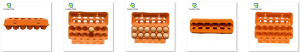 Orange ViewTop Egg Pack 12 Cells Egg Carton Moled Pulp Egg Pack Factory Cheapest Price