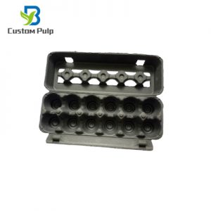 TopView Black 12 Cells Egg Carton Factory