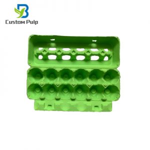 TopView Green 12 Cells Egg Carton Factory China