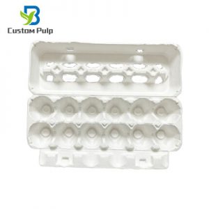 White ViewTop 12 cells Egg Carton 009