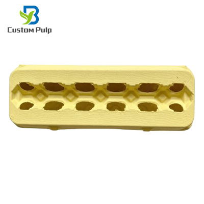 Yellow 12 Cells ViewTop Egg Pack Pulp Egg Carton Factory Paper Egg Carton Top View Yellow 12 Cells ViewTop Egg Pack Pulp Egg Carton Factory Paper Egg Carton Top View